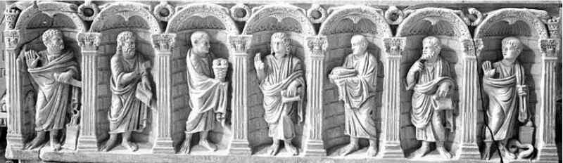 Sarcophagus in Arles - front