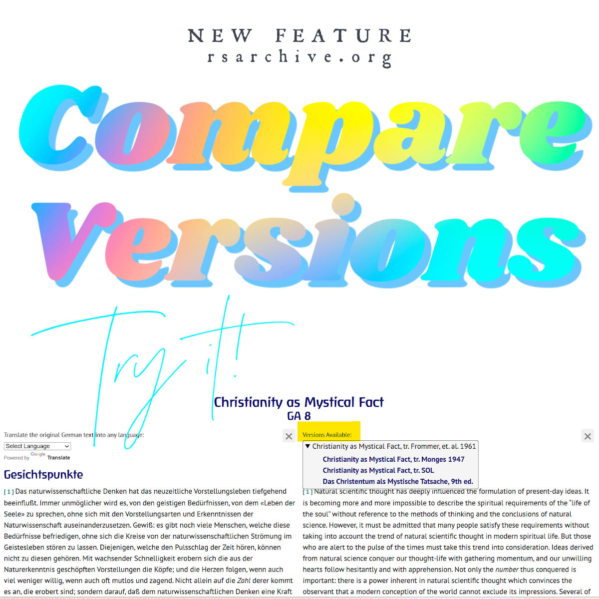Compare Versions